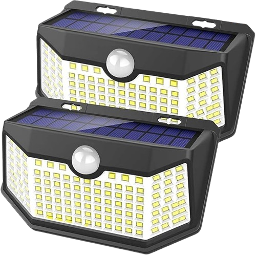 2 Patio Solar Lights - Outdoor 128 LEDs